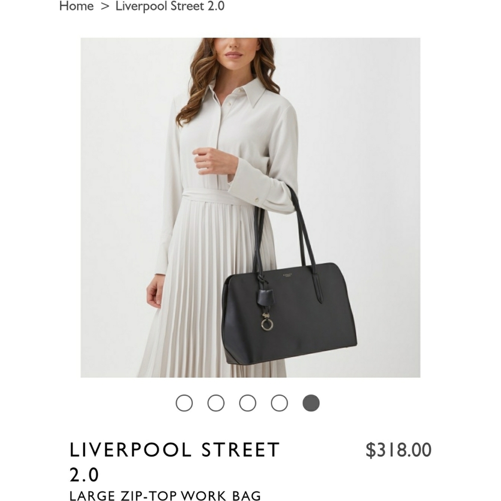 NWT Radley London Work Bag Black Leather